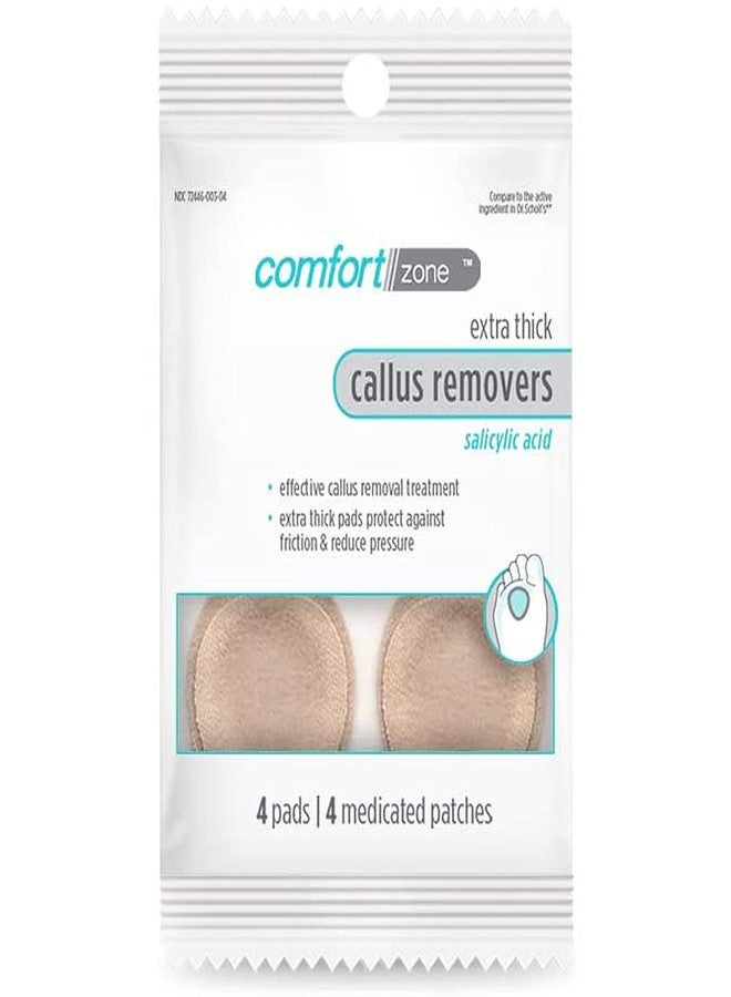 Comfort Zone Extra Thick Callus Remover 4 Piece Medicated Patches - Image 1